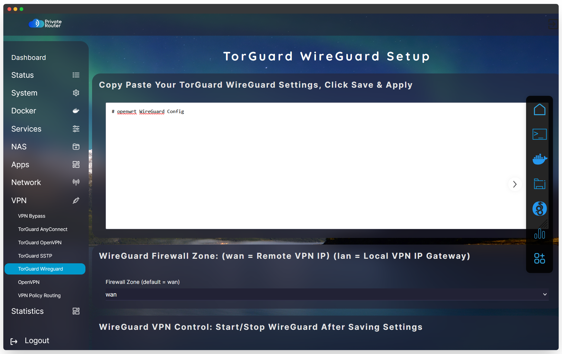 Copy and Paste Wireguard Setup